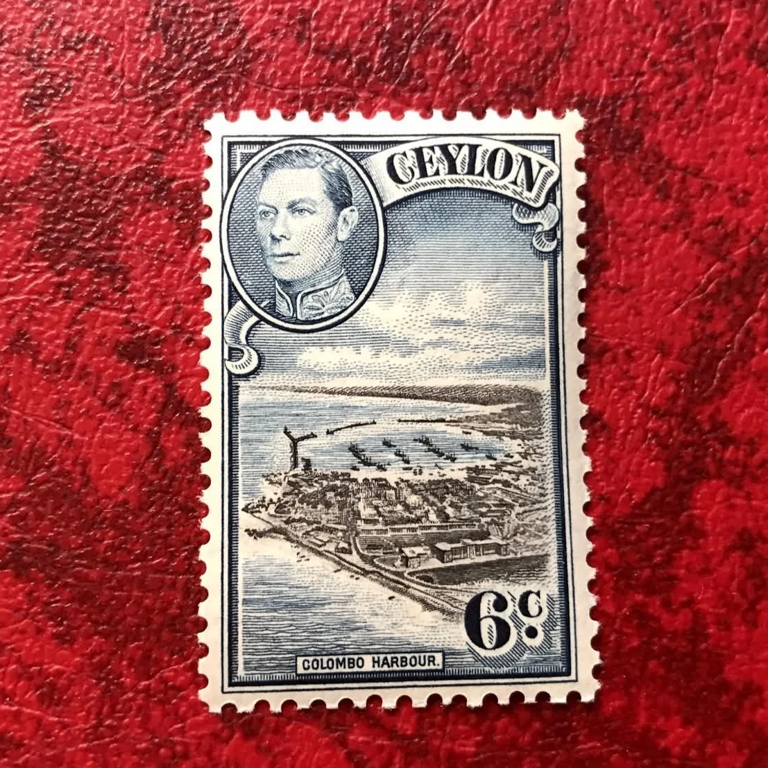 

1 шт./компл. Новый цейлонский почтовый штамп 1938 George VI 6c гравировка почтовые штампы MNH