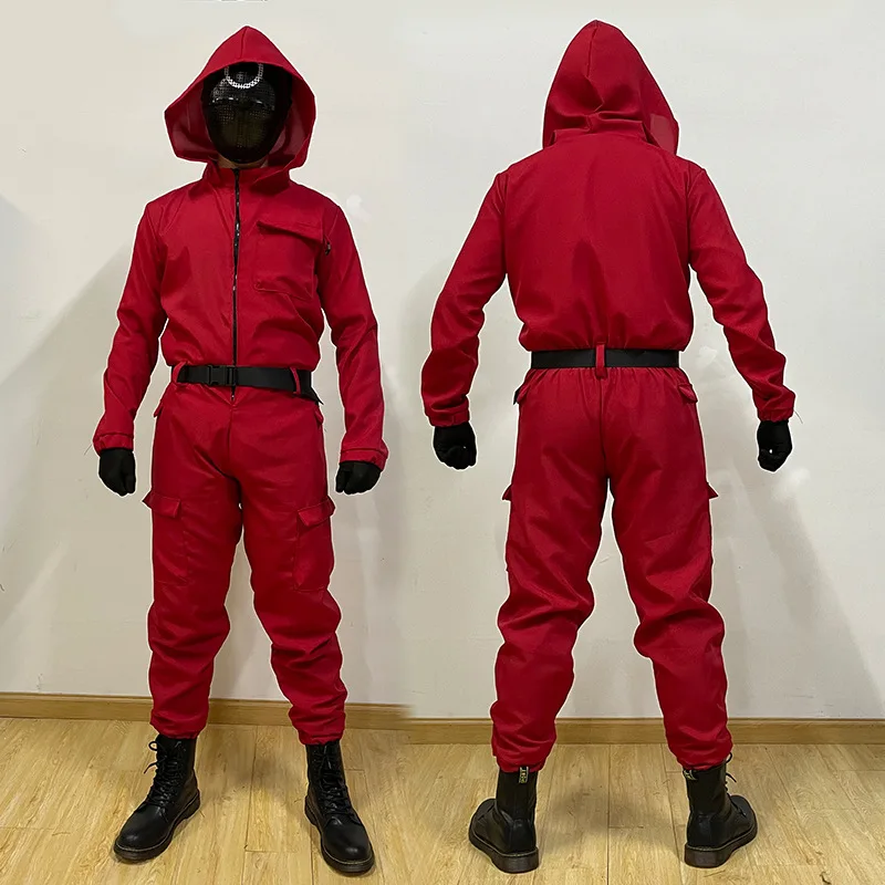 Костюм для косплея по мотивам игры кальмар круглый костюм с шестью красными