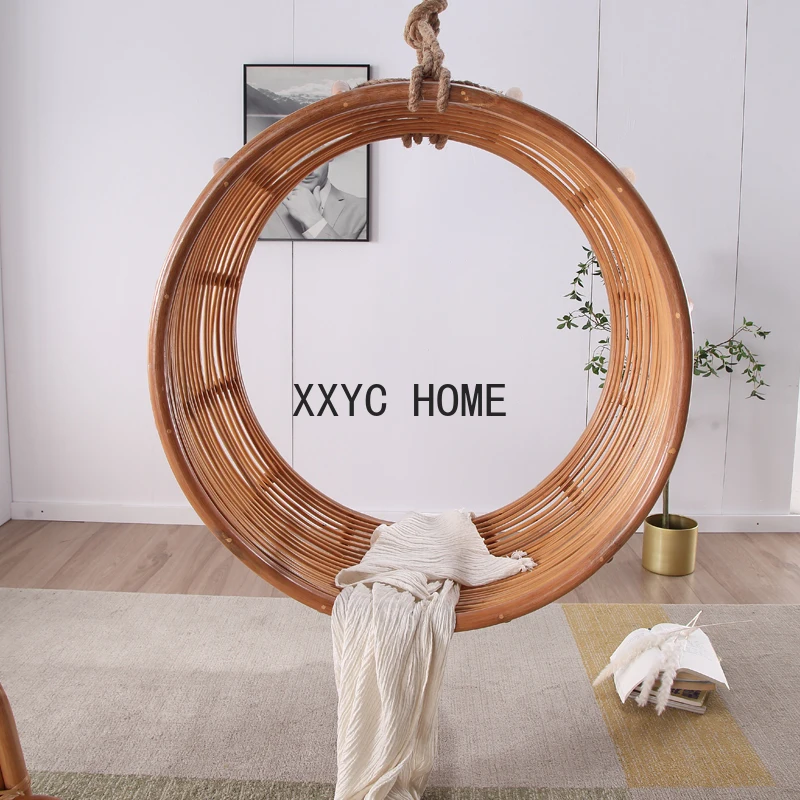 Ротанговый садовый стул-качели комнатная корзина для взрослых подвесное кресло