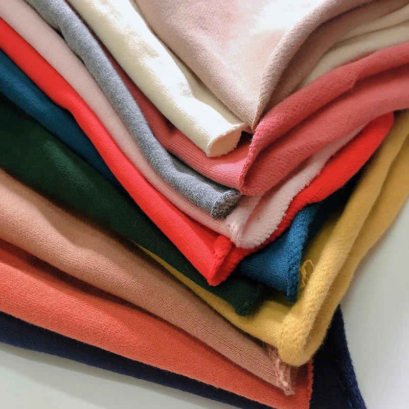 Хлопковая эластичная вязаная бархатная ткань Aochuang зимний утолщенный свитер