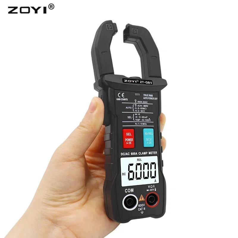 Цифровые клещи Zoyi постоянного/переменного тока ZT-QS9 T-RMS
