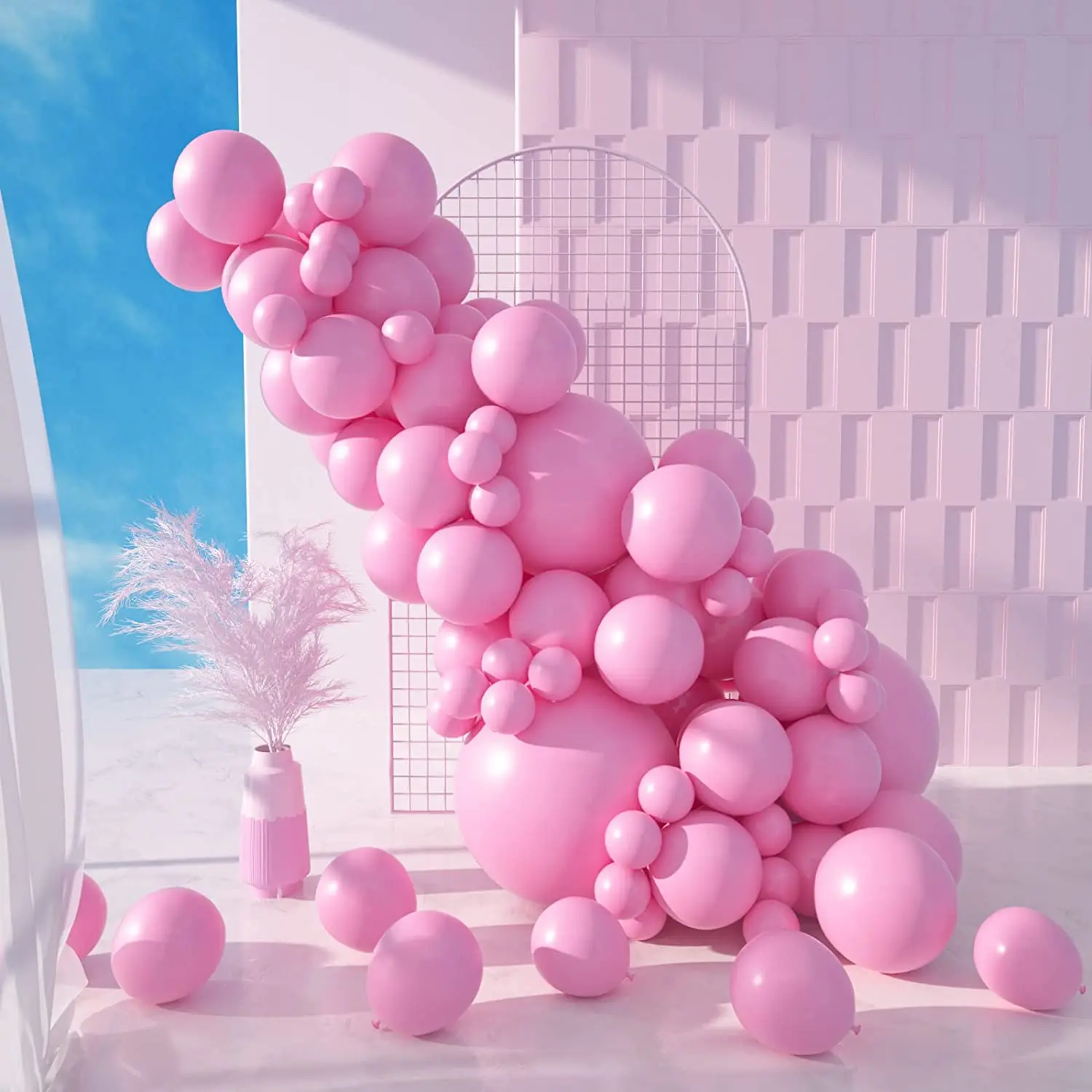 

100Pcs 5/10/18 Inch Light Pink Balloons Gender Reveal Latex Balloons for Girl Baby Shower Valentines Pink Birthday Party Decor