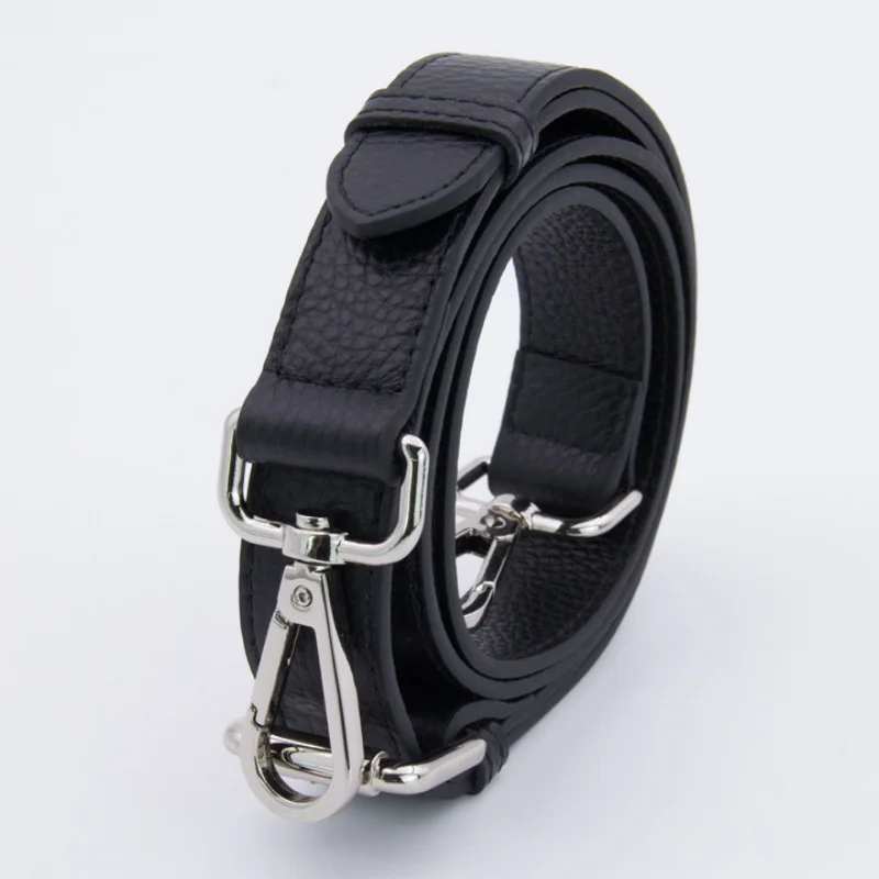 Fashion PU Leather Shoulder Strap Crossbody Bag Strap 130cm Long Double-layer Replacement Bag Belt DIY Buckle Bag Accessories