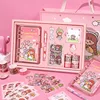 SKYSONIC Journal Binder Notebook Set Magic Loose Leaf Diary Bullet Agenda Refill Paper Gift Box Set Kawaii Stationery 4