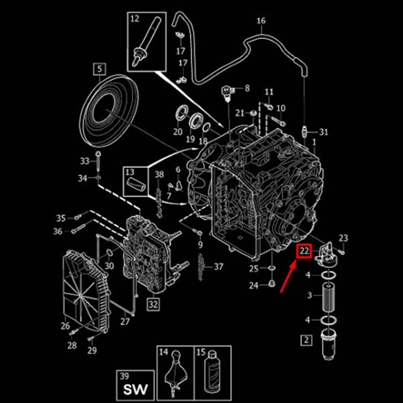 3X 31256732 для Volvo Ford MPS6 коробка передач автоматическая масляная крышка фильтра