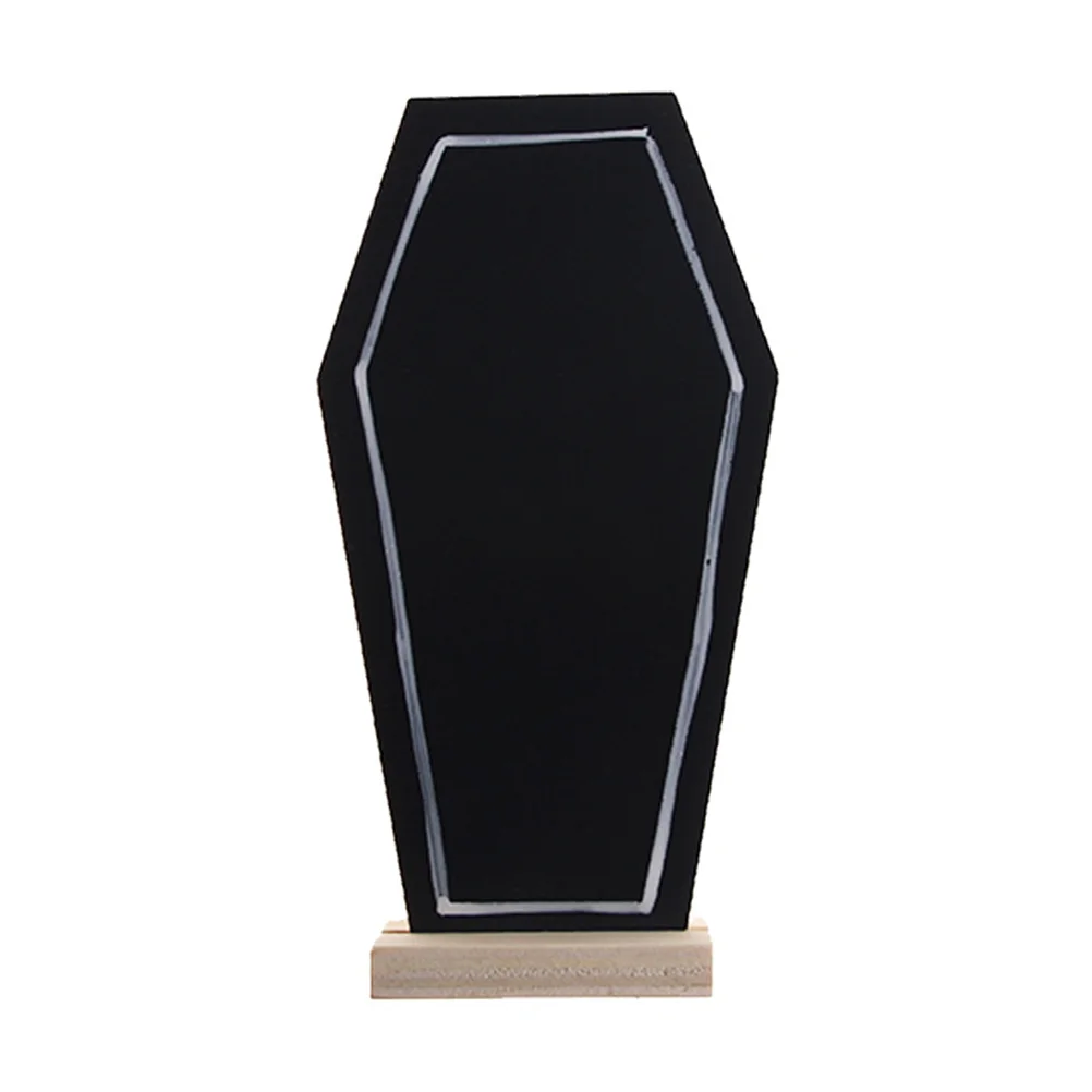 

1 pc Tombstone Shape Decorative Vertical Desktop Chalkboard for Bar