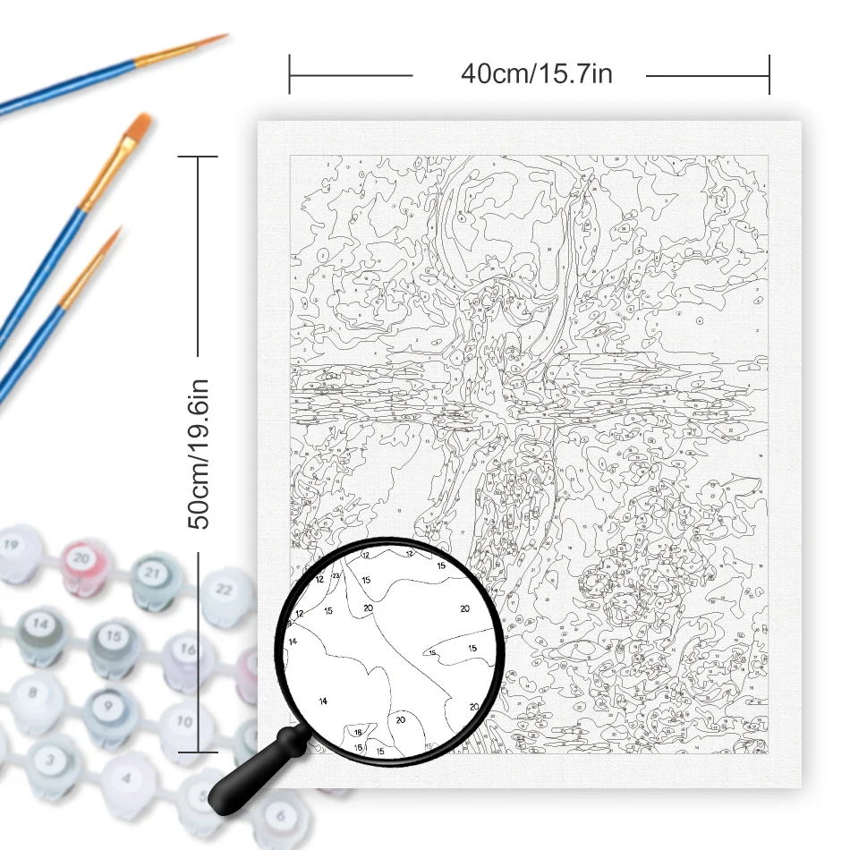 Набор для рисования по номерам на холсте с рамкой - купить выгодной цене |