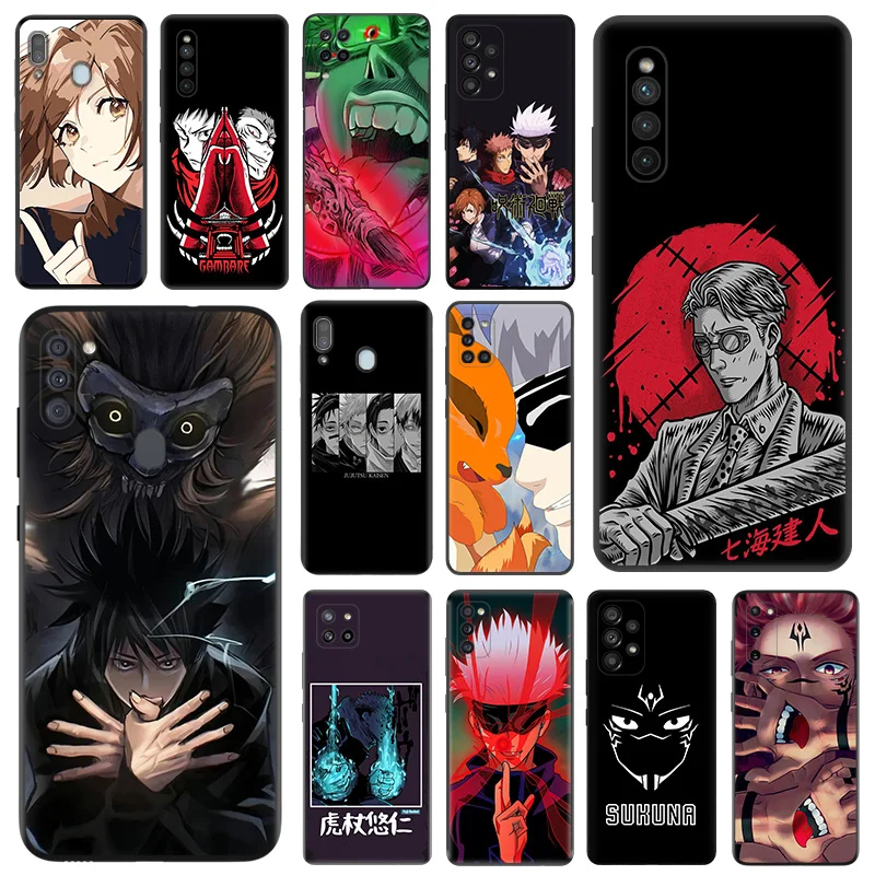 

Черный чехол для телефона Samsung M54 A03 A02 A01 A04 M30S M21 M31 M51 M32 M62 M22 M52 M23 M33 M53 M13 M11 M01 чехол для juютсу Kaisen