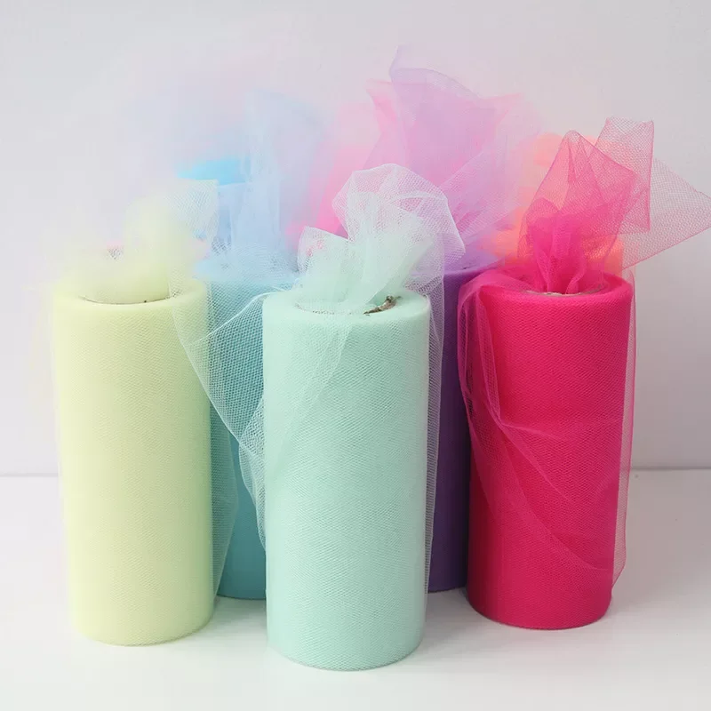 

Tulle Roll 25 Yards 15Cm Organza Wedding Decoration Birthday Party Kids Baby Shower Girl Gift Party Events Engagement