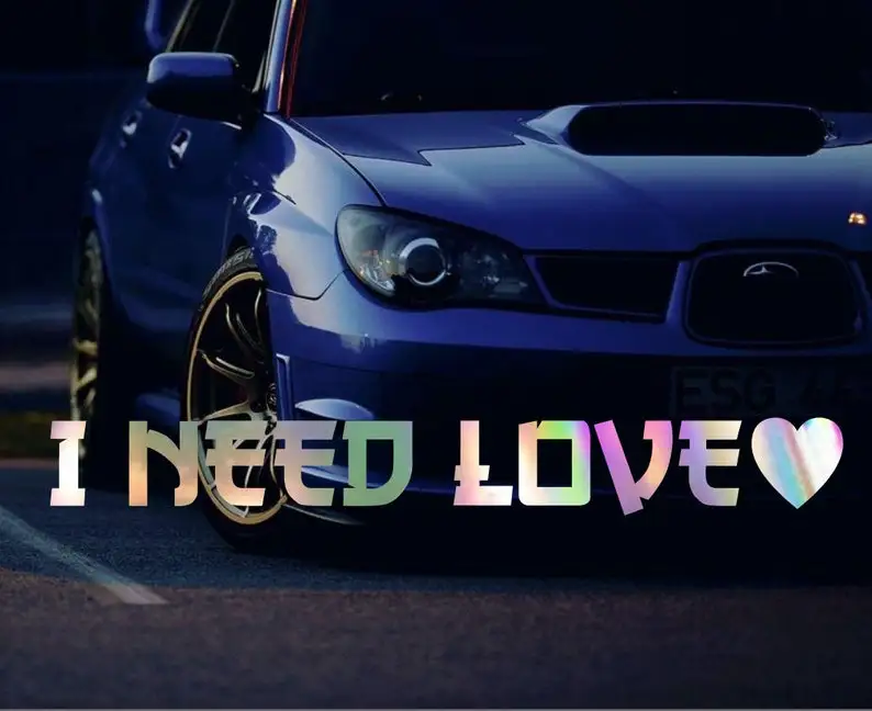 

JDM I Need Love decal Stickers for car window JDM Decals custom decal stickers