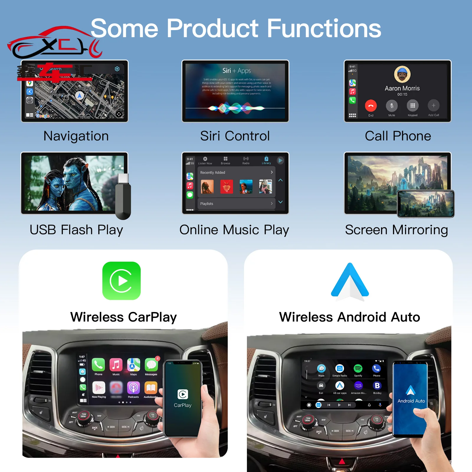 Фото Беспроводной CarPlay и Android Auto для Holden Commodore VF1 и VF2 2014-2017 с системой MyLink, совместим с OEM-микрофоном №2