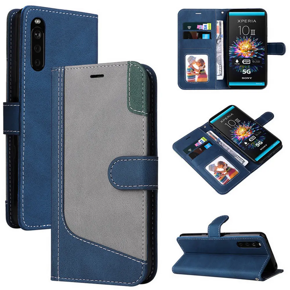 

Flip Case for Sony Xperia 10 1 IV 2022 Luxury Leather Wallet Case Sony Xperia 5 iv Shell Xperia 10 III 1 iv 5iv 10iv Cover Etui