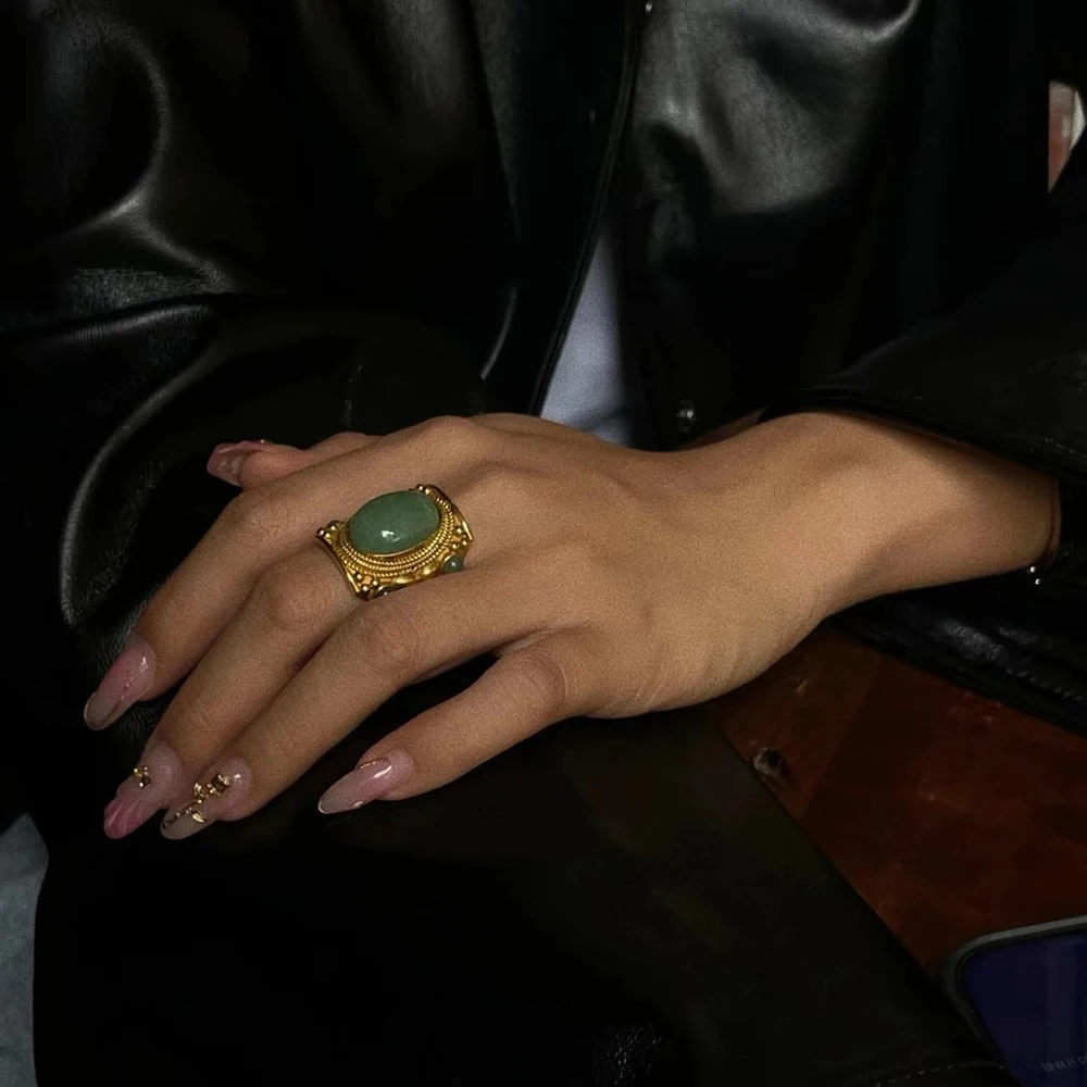 Женское уникальное кольцо бутик Amorita French multi-gem Design модель 48042 года