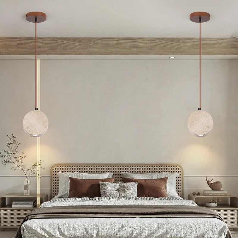 Скандинавская Ретро Натуральная люстра Huangdongshi японская креативная