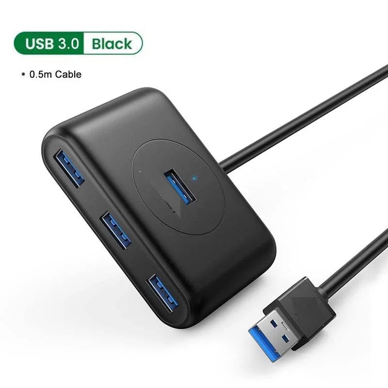 

2022.4-Port USB 3.0 Hub High-Speed USB Splitter For Hard Drives Notebook PC Computer Accessories flash Drive Mouse Keyboard