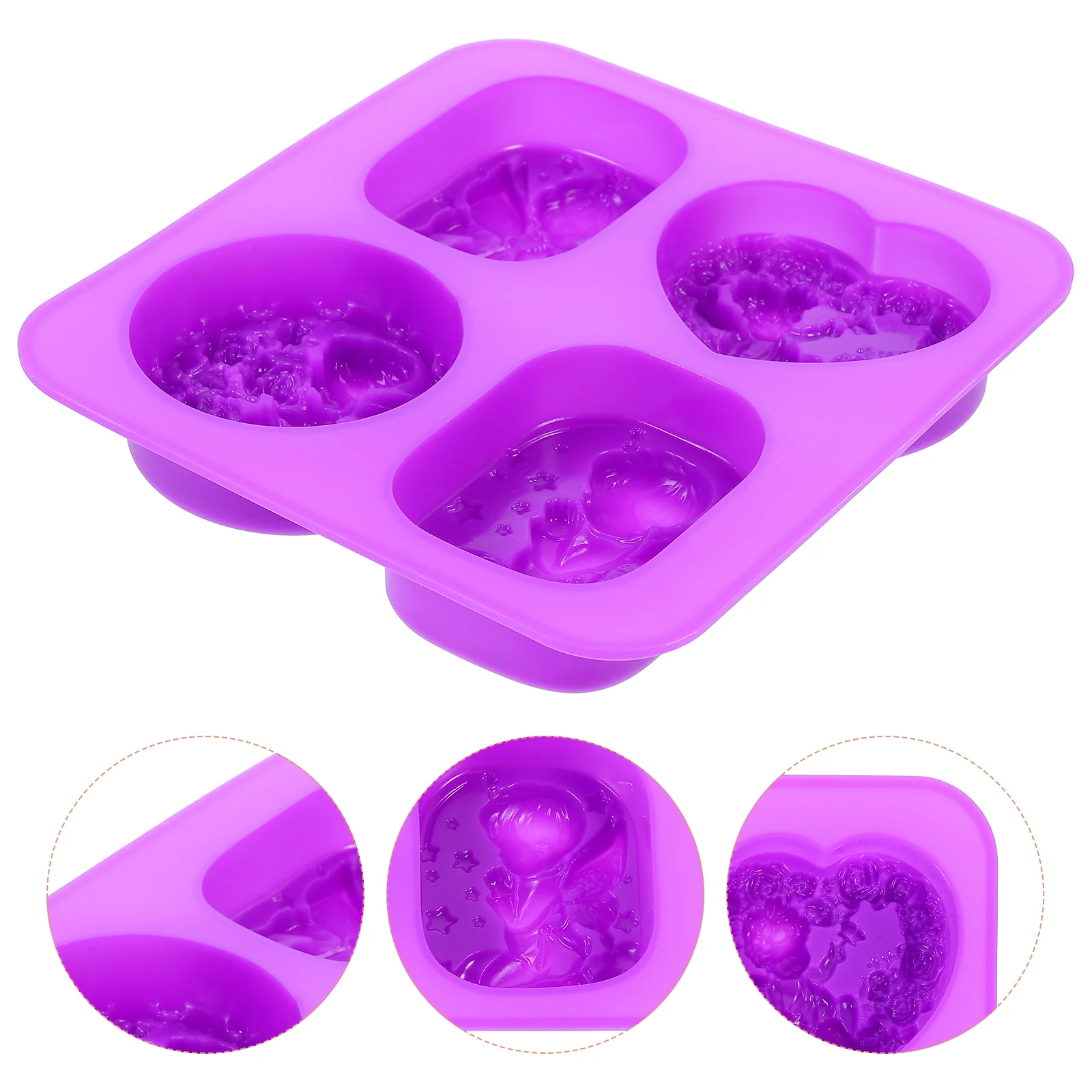 

1Pc Mold Portable Silicone Cake Mold Soap Making Mold for Children