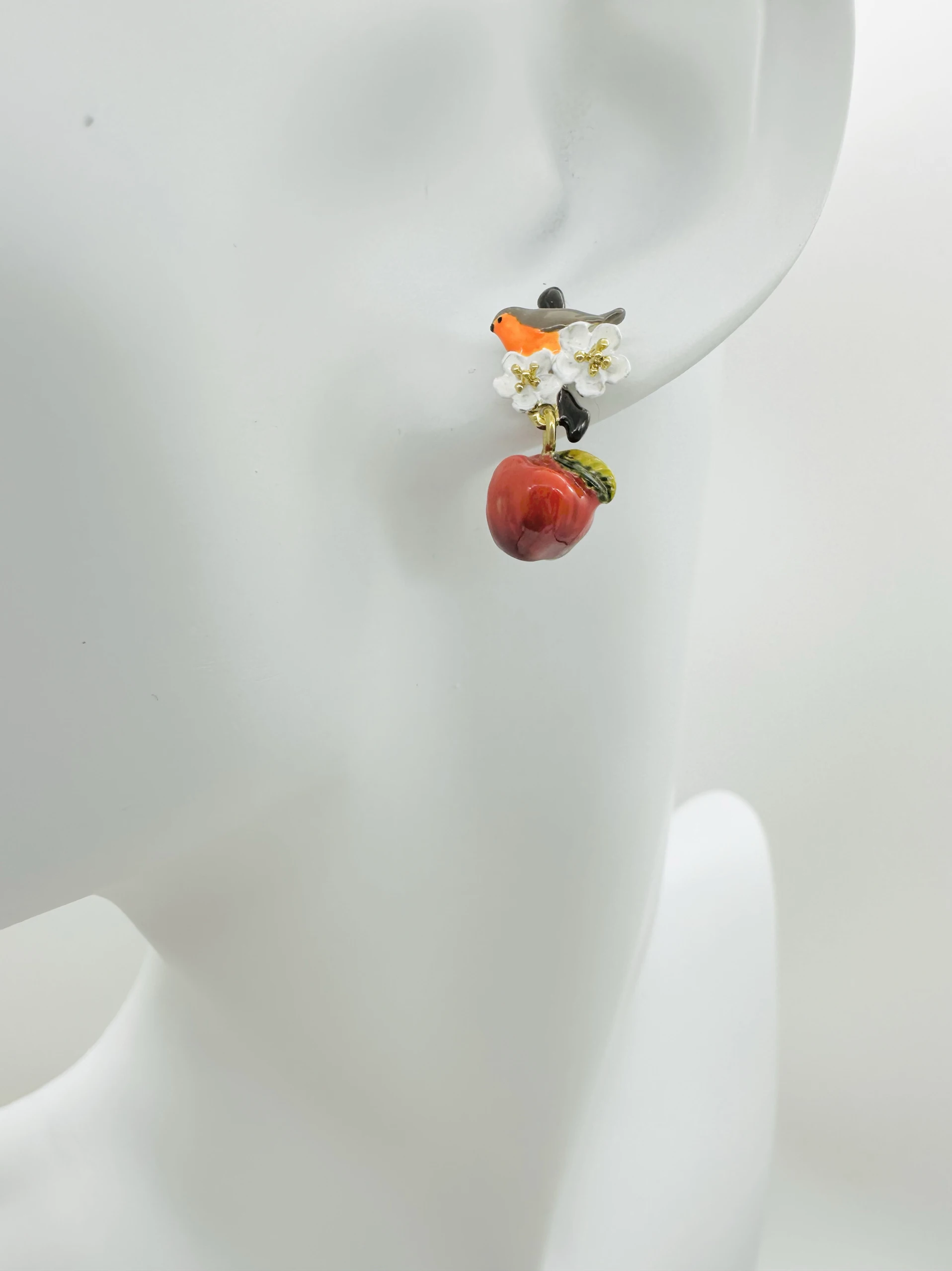 Ручная роспись эмаль 24 новая фруктовая история цветов Робин как цветок