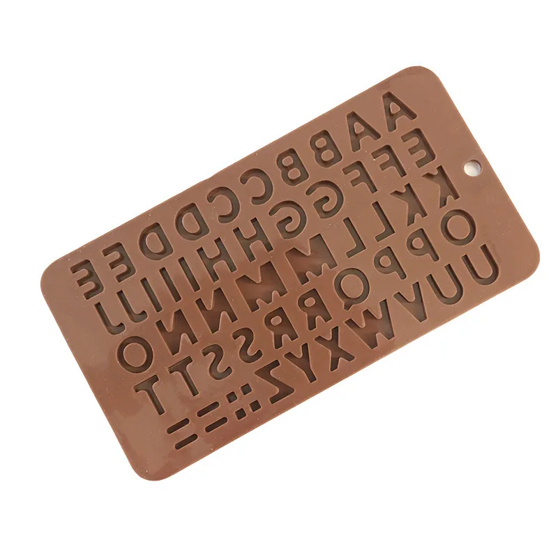 

Alphanumeric chocolate silicone mold, jelly mold, Fondant cake decorating tool