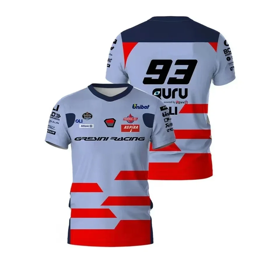 MOTO GP Быстросохнущая дышащая спортивная мужская футболка с 3D принтом больших