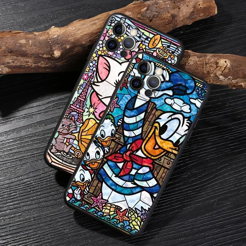 Фото Чехол Disney с росписью в стиле витражей с Минни и Микки для iPhone 17, 16, 15, 14, 13, 12, 11 Pro Max Plus, а также для iPhone 17 Pro, 17E, Air, 16E. №4