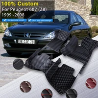 car floor mats for peugeot 607 z8 19992008 carpets rugs leather mat set waterproof pad interior parts car accessories 2000 2001