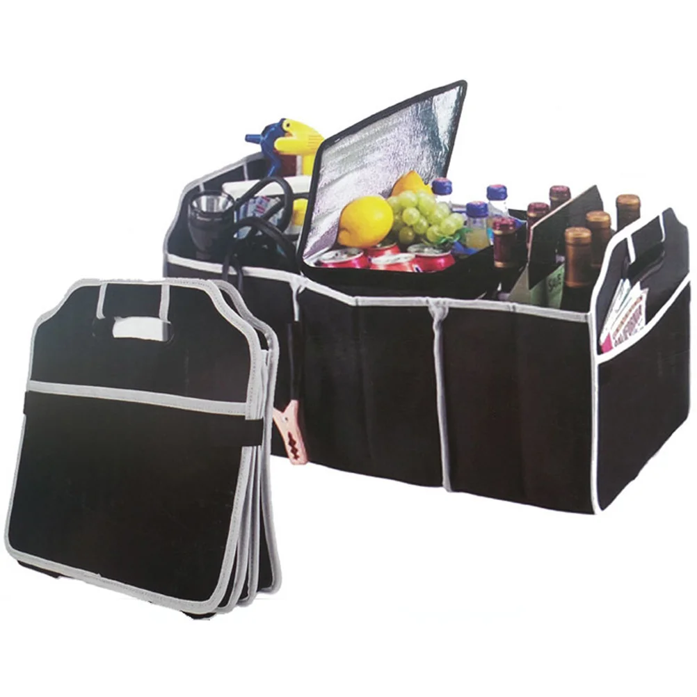 

Storage Organizer Trunk Car Cargo Organizers Foldable Vehicle Containers Box Collapsible Portable Insulation Suv Cooler Net