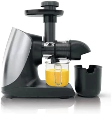 

Cold Press Pro Compact Powerful Slow Juicer with Total Pulp Control & Easy Clean, Graphite (Renewed), BLACK, 13.78 in Lx6.89 Min