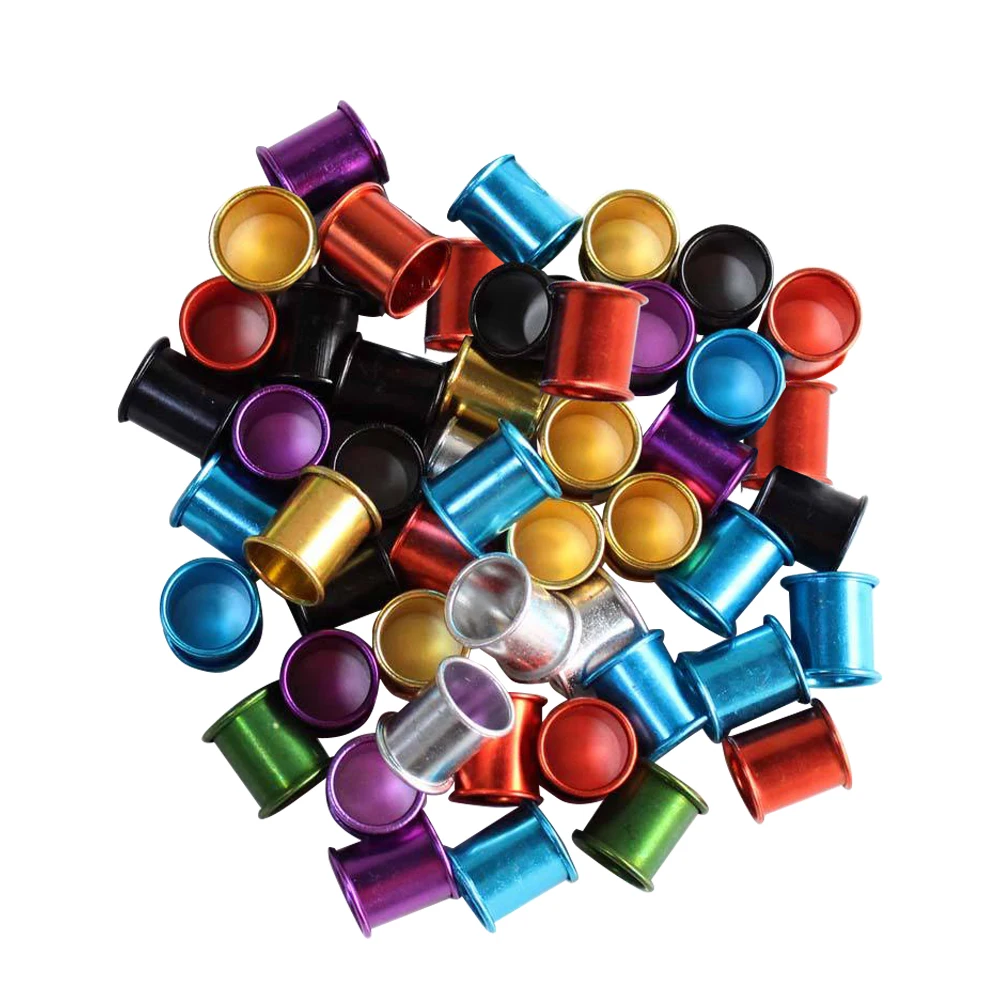 

20Pcs 8x10mm Pigeons Foot Ring Outdoor Flight Training Tool Aluminum Bird Foot Ring Competition Identification Label