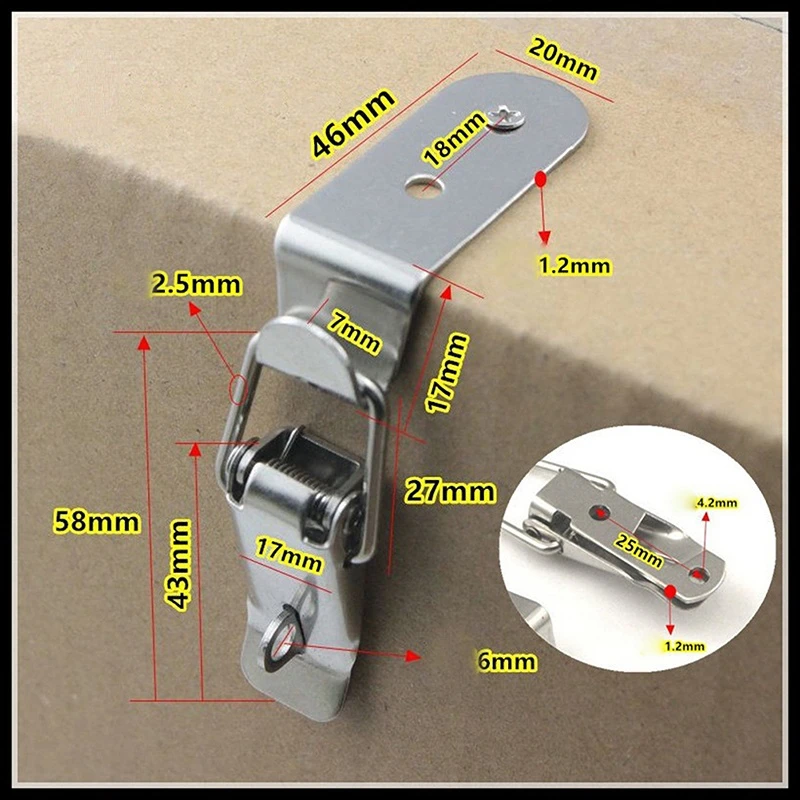 

Металлическая выдвижная рычажная защелка HUXUAN
