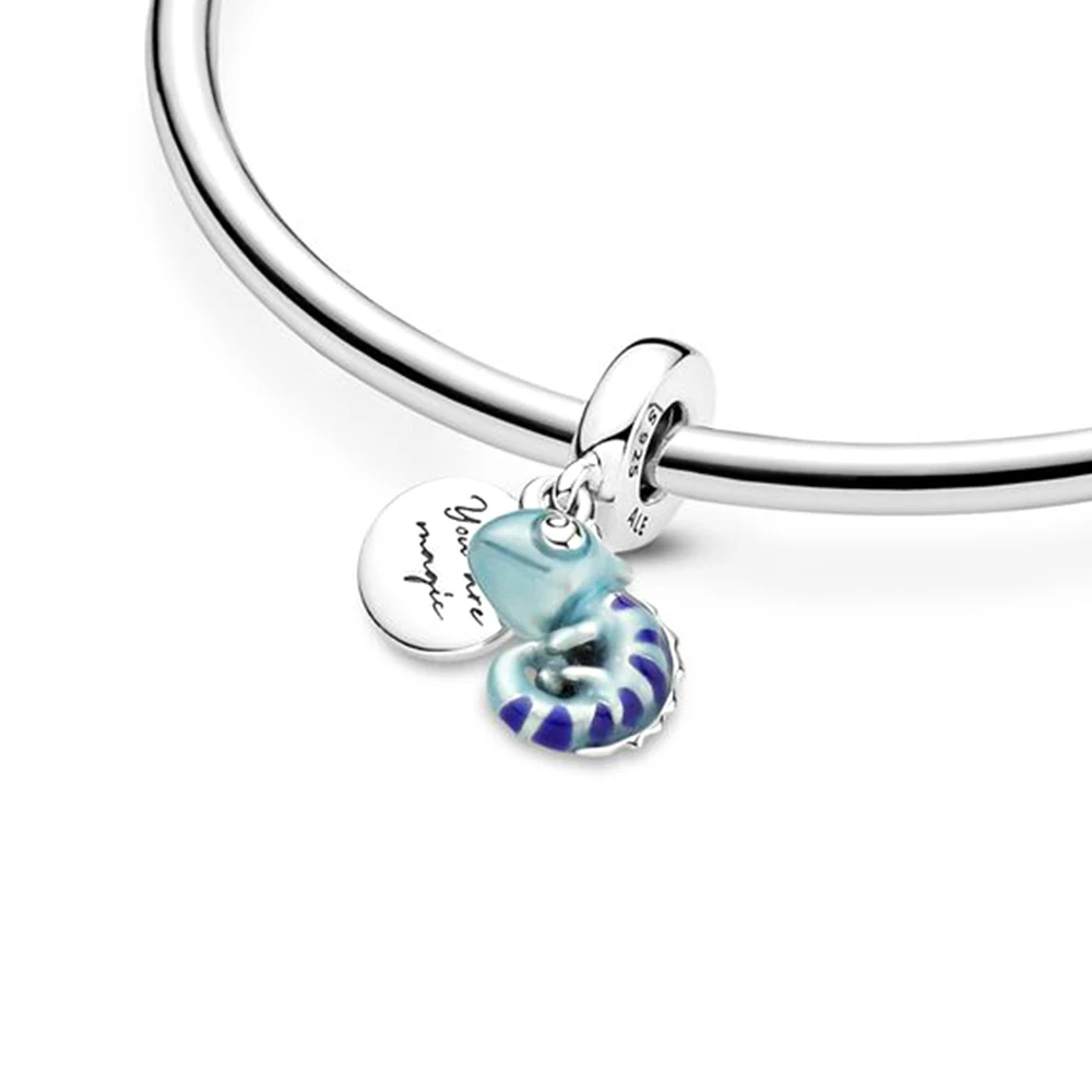 Pandora-Pendentif caméléon à changement de documents, Pixar Wall-E Dangle Charm, Fit for Fashion Jewelry, DIY Executive as Women's Bracelets Gifts