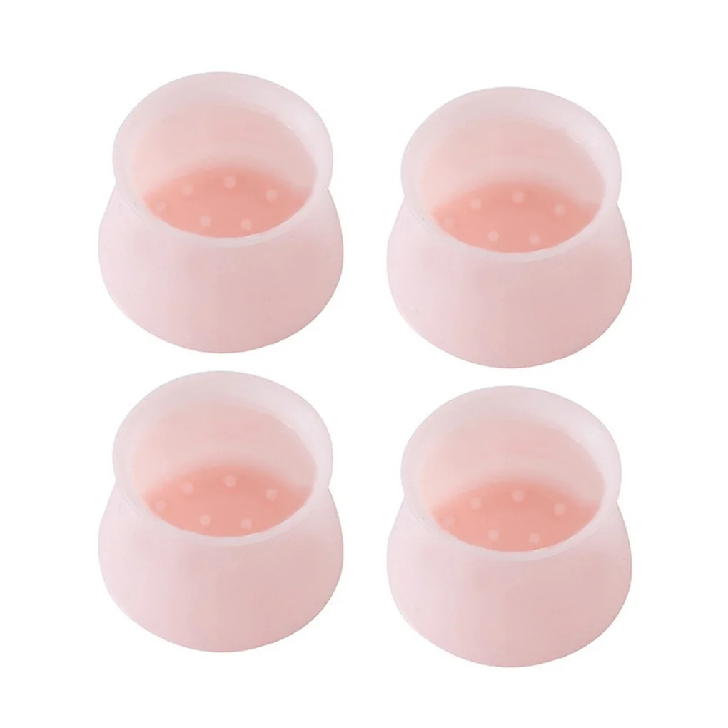 

4 Pieces Table Foot Covers Non-Slip Removable Chair Leg Caps Cabinet Feet Furniture Protector Parts Household Dorm