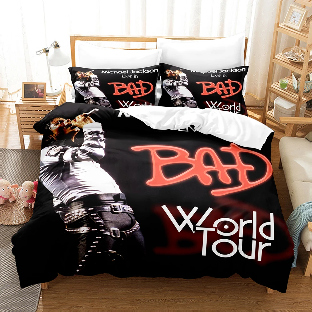 

Michael Jackson Bedding Set Single Twin Full Queen King Size Michael Joseph Jackson Bed Set Aldult Kid Bedroom Duvetcover Sets 5