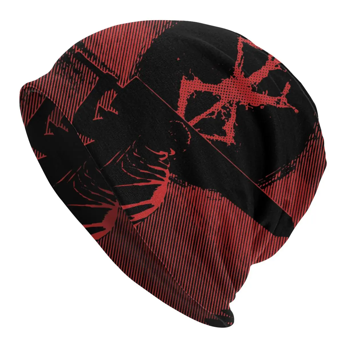 

Black Swordsman Berserk Cap Cool Autumn Winter Street Skullies Beanies Hat Unisex Male Spring Warm Dual-use Bonnet Knitting Hats