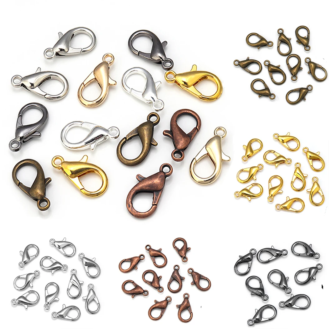 Застежка-карабин из цинкового сплава крючки для изготовления ювелирных изделий