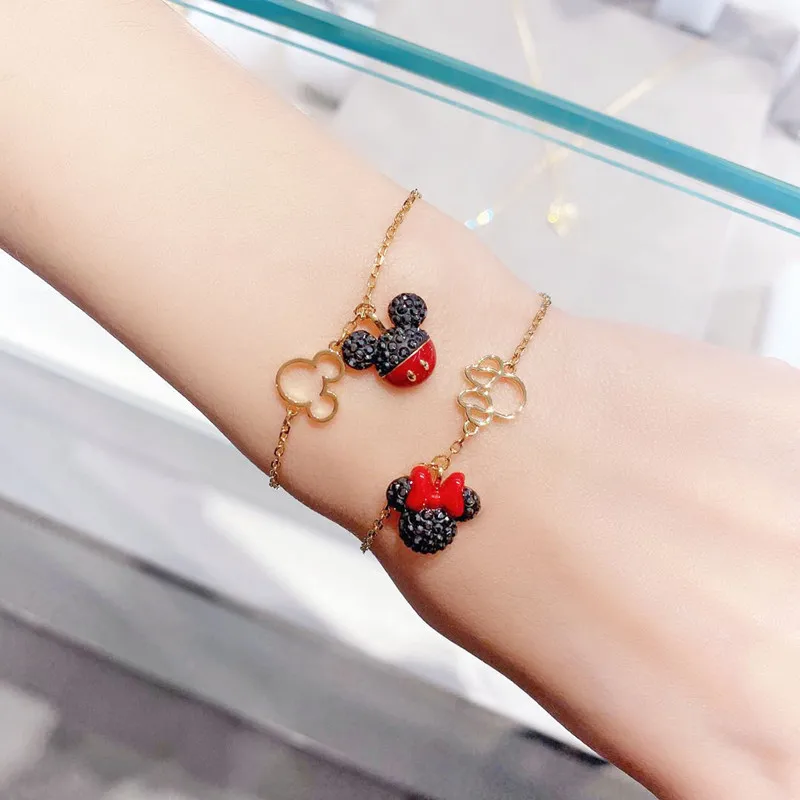 

Новинка Disney, европейский и американский Микки Маус, Минни, мультфильм, Милая женская бижутерия, подарок на день рождения, детские игрушки