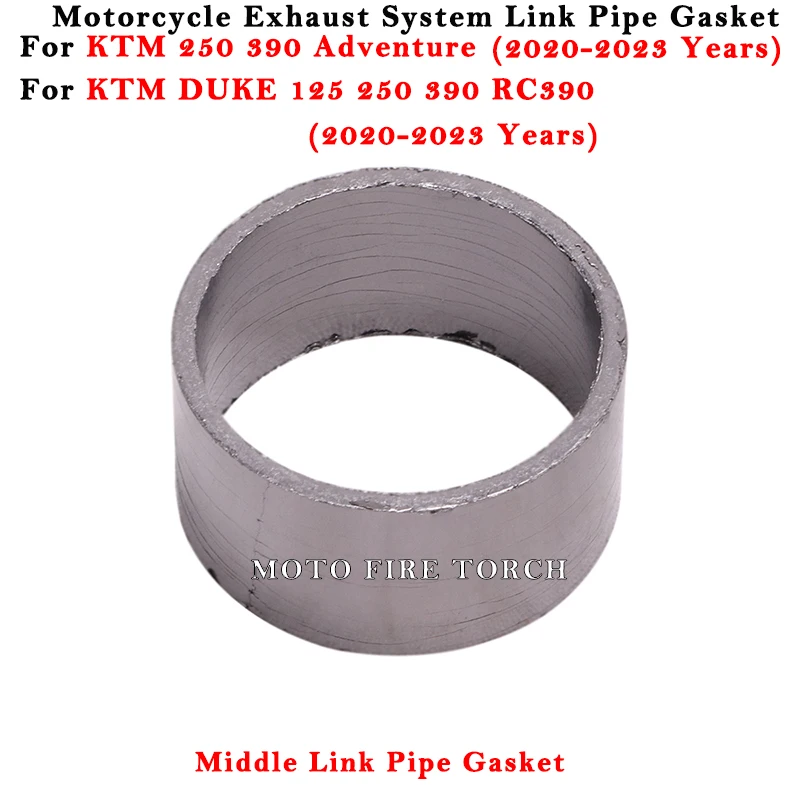 

Соединительная прокладка без шнуровки для KTM DUKE 125 250 390 Adventure 2020 2021 2022 2023, прокладки средней выхлопной трубы мотоцикла
