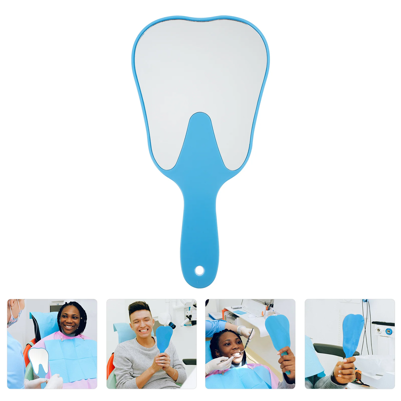 

Mirrorhand Reflector Mirrorsphotographic Intraoralglass Dentist Face Patient Shaped Oral Mouth Contraster Rhodium Molar Travel