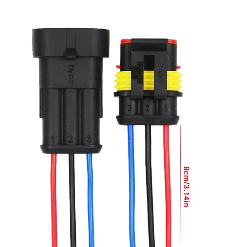 Автомобильные электрические разъемы вилка 10 AWG Проводные жгут проводов 1/3/4/5/6 Pin