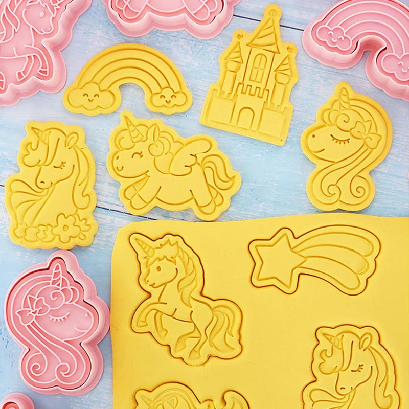 8 шт. форма в форме единорога мультяшная домашняя ручная работа Сделай Сам 3D