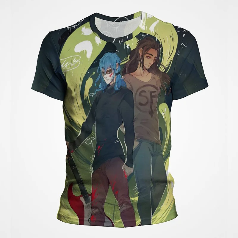 

Sally Face Game 3D Print Short Sleeve Men Women Children Horror Cool Style T-shirt Boy Girl Kids Streetwear Fashion T shirt Tops