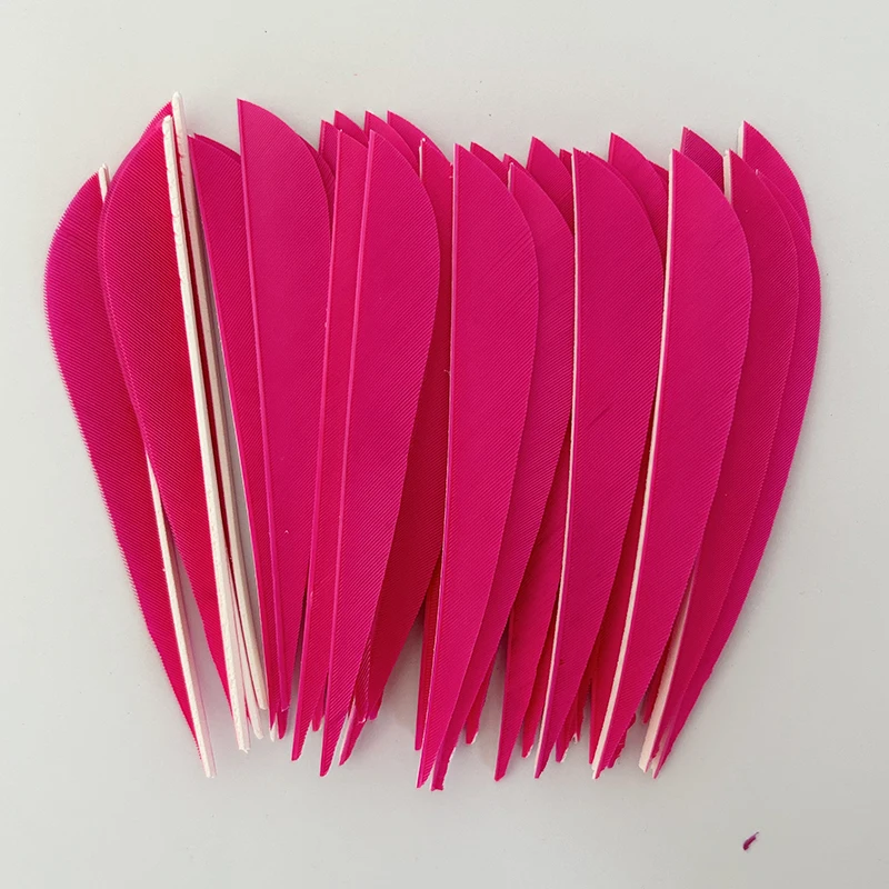 100 шт. оперения для стрельбы из лука 4 дюйма настоящие индейские перья оперение