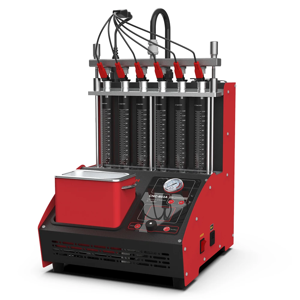 

Эксклюзивный Ультразвуковой очиститель топливного инжектора Launch CNC603A, Очистительная Машина, тестер топливного инжектора 4/6 цилиндра, 220 В/110 В