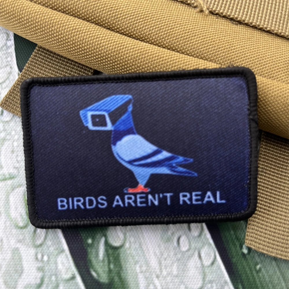 Нашивки С Рисунком Птиц это не реальный заговор смешная шутка искусственный