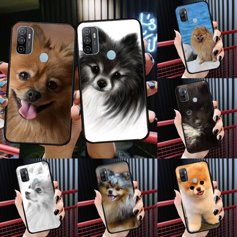 Pomeranian Dog Case For OPPO A94 A74 A54 A83 A91 A93 A15 A16 A52 A72 A5S A53S A5 A9 A31 A53 2020 Cover