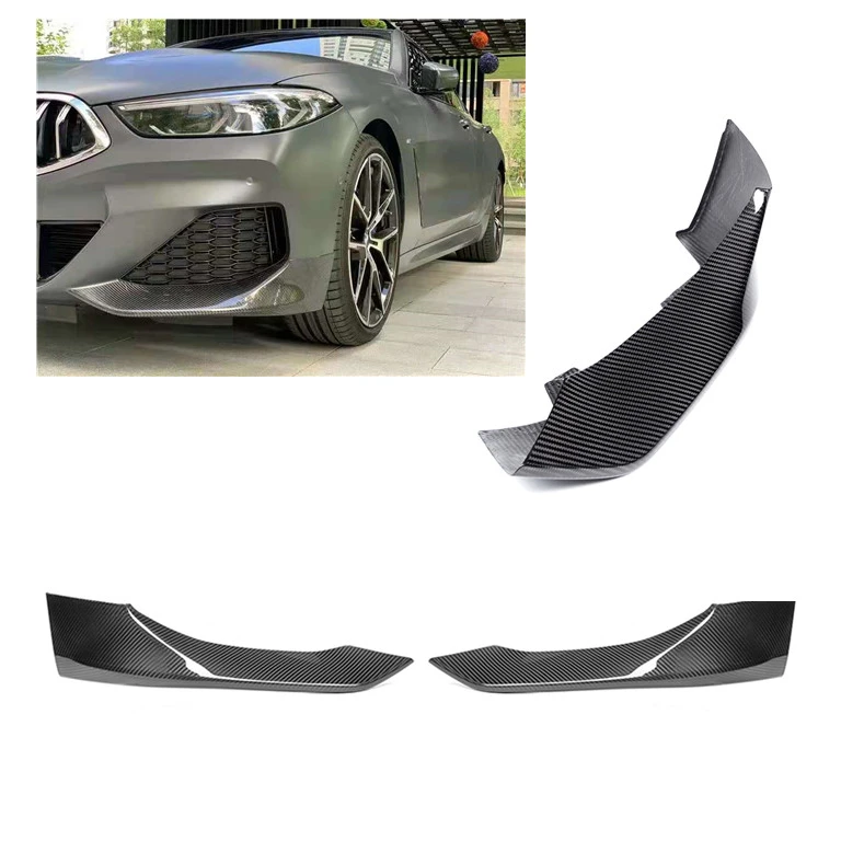 Лидер продаж сухой передний бампер из углеродного волокна в стиле X Canards для BMW 8