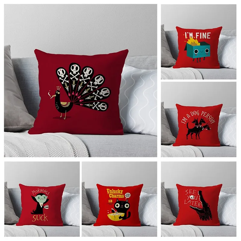 

House Decorative Home Pillowcase for sofa Cushion Cover 45*45 Nordic 40*40cm 40x40cm Modern 50x50 Living Room abstract 60x60