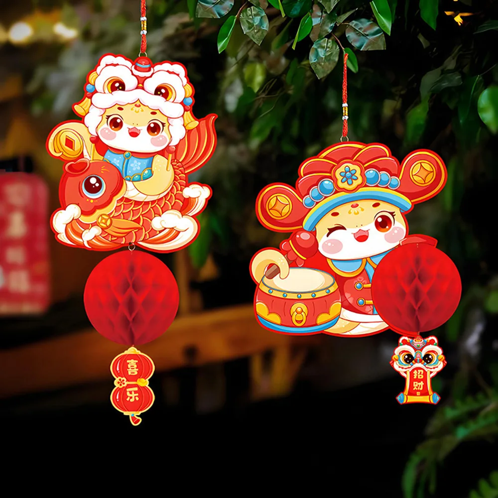 2025 китайские традиционные новогодние украшения весенний фестиваль красные