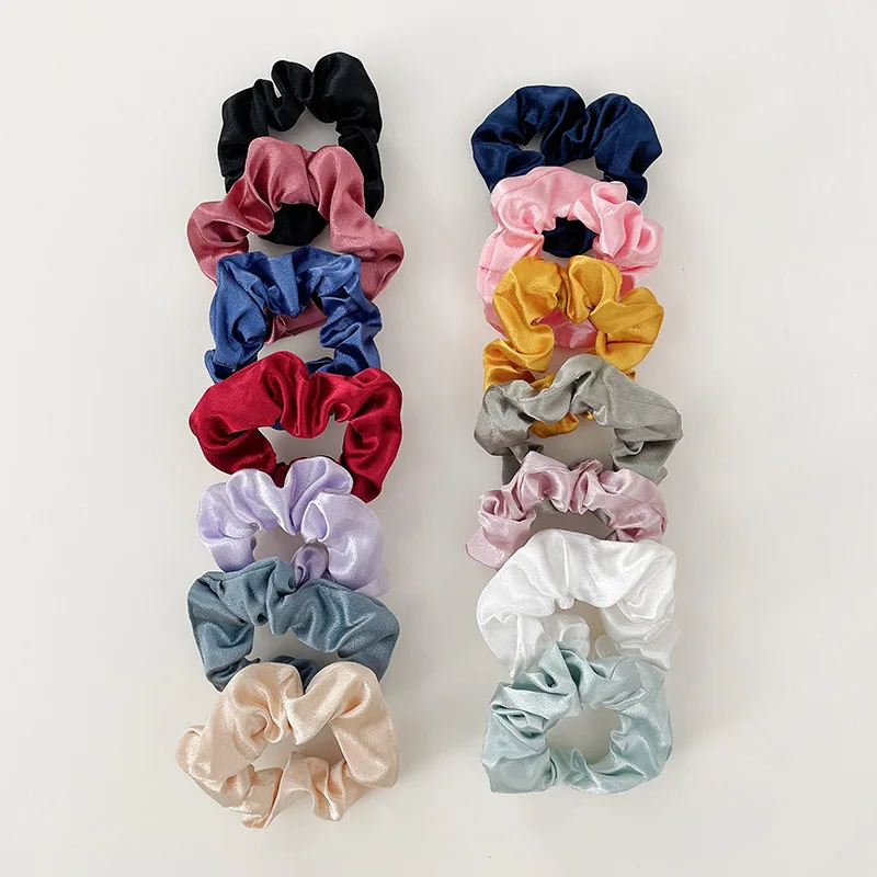 

Sweet Scrunchies Chifffon Holder Dot Stripe Hair Ties For women Girls Ponytail Holders Rubber Band Elastic Hairband Accessories
