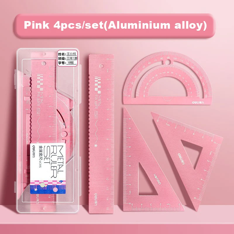 

Набор металлических линеек 4 в 1 из алюминиевого сплава