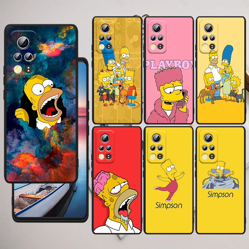 

Funny Cartoon Simpsons For Honor Play 3E 10X 10i 10 9X 9C 9S 9A 9 8X 8A 7C 7S Black Soft Phone Case Funda Capa